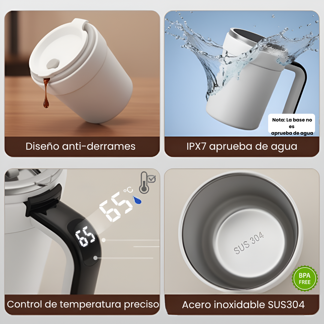 Taza agitadora automatica